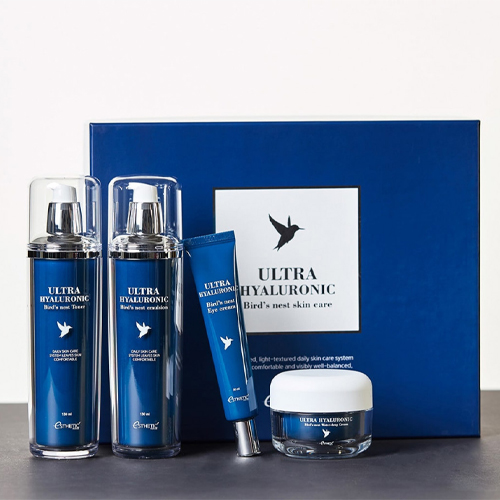 ЛАСТОЧКА/ГИАЛУРОН НАБОР для лица Ultra Hyaluronic acid Bird's nest skin care set YAKO